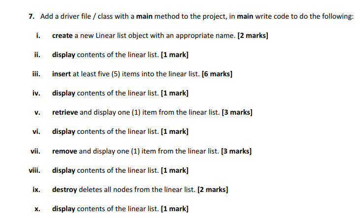 top of each source file as comments. [4 marks] 5. The following