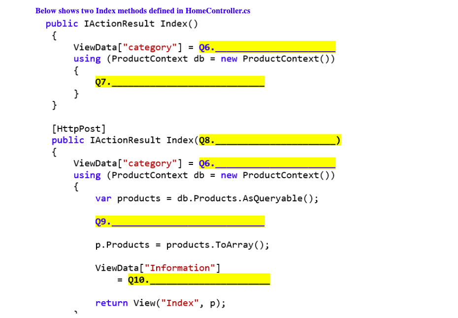 } public ProductContext (DbContextOptions options) : base (options) wr public ProductContext() protected