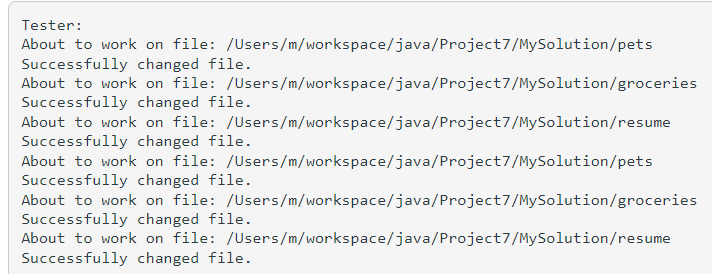 that reads in a list of input files, then writes changed versions