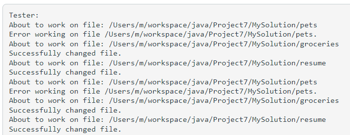 of those files to new files.Class design requirements:The program should contain the