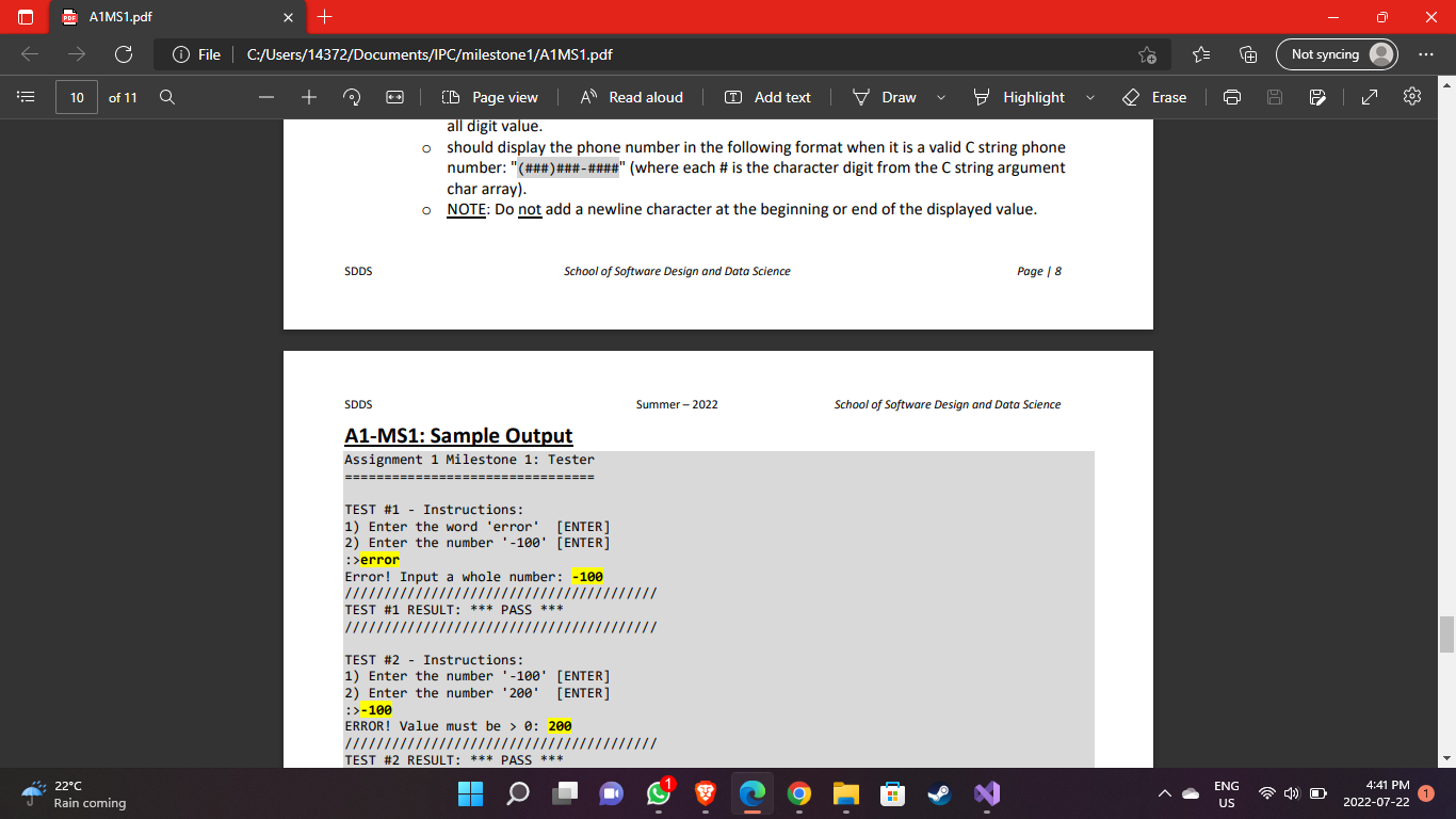 for each "helper" function. The helper functions should be thoroughly tested and
