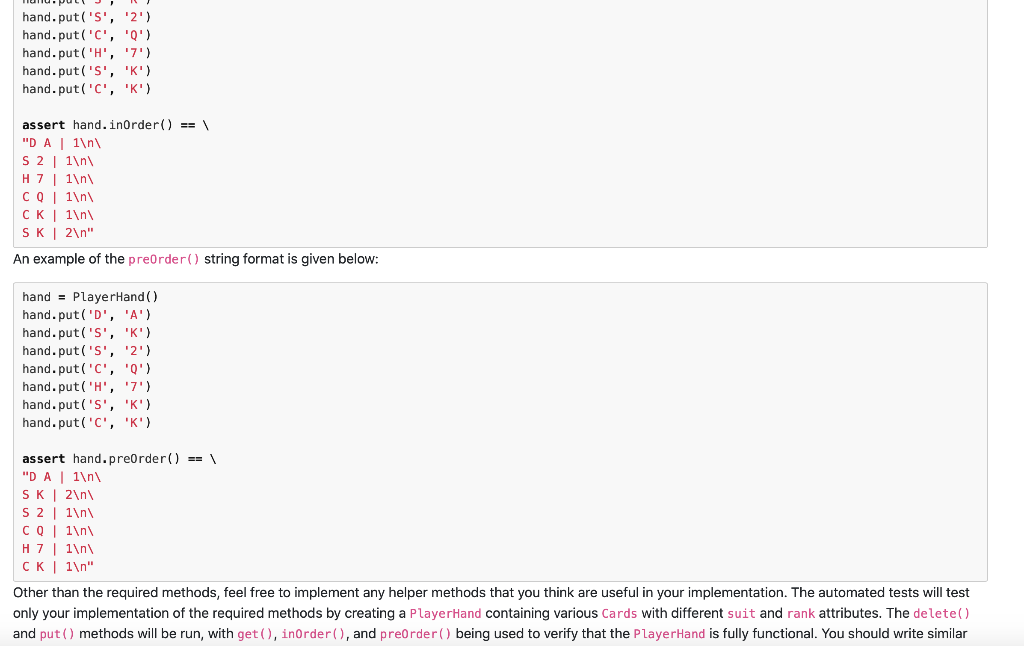 will manage cards for a card game. All cards have a suit