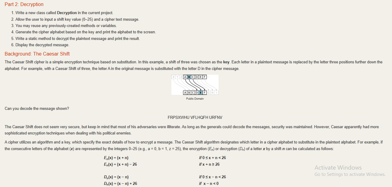 a Caesar Shift. History of the Caesar Shift The first documented use