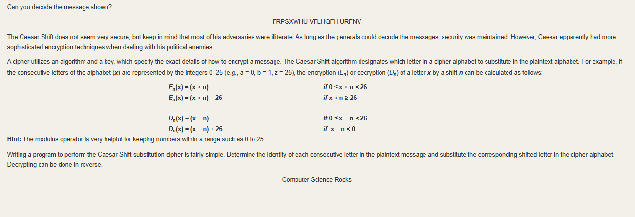 of a substitution cipher in military history is attributed to Julius Caesar