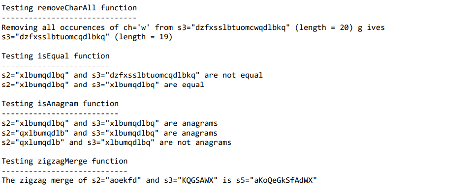 string, cstdlib or math libraries. Also, you are not allowed to use