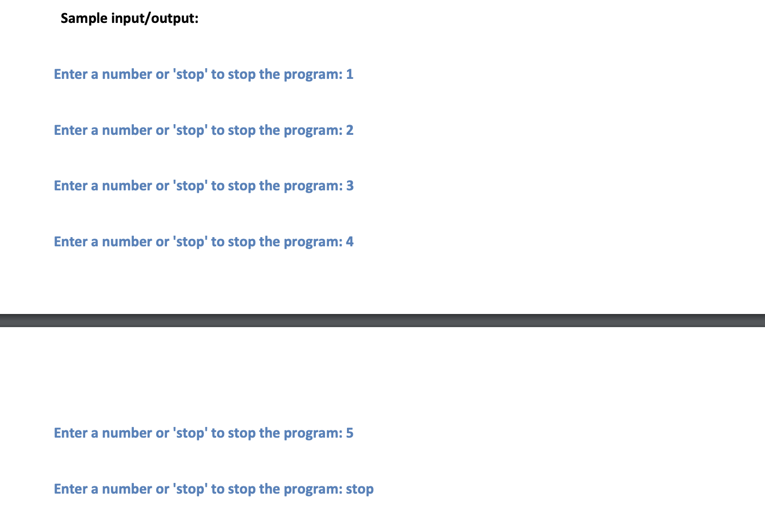 sum of stream of numbers. The purpose of this assignment is to