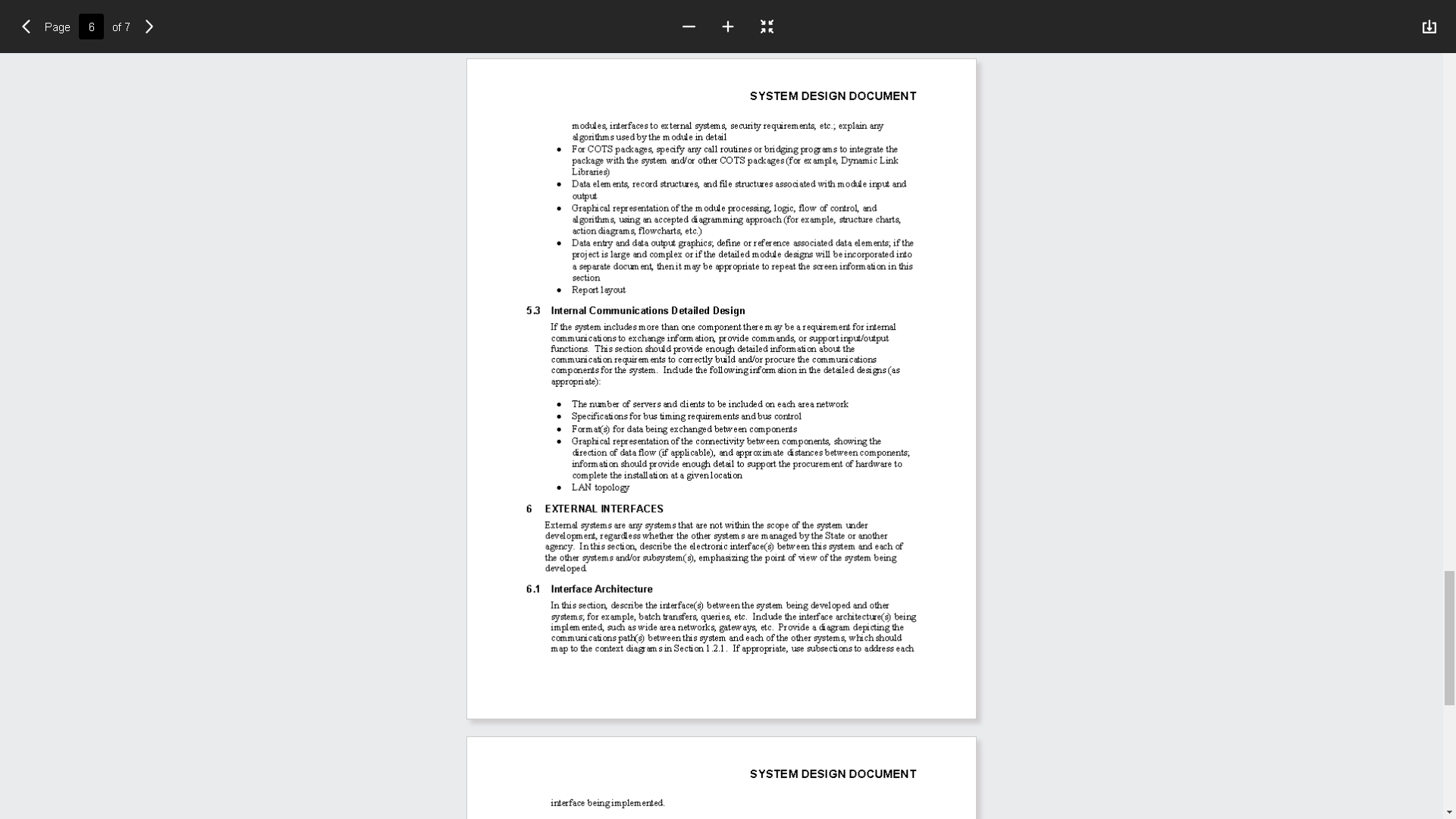 a contact manager program.Template: Page 1 of 7 > SYSTEM DESIGN DOCUMENT