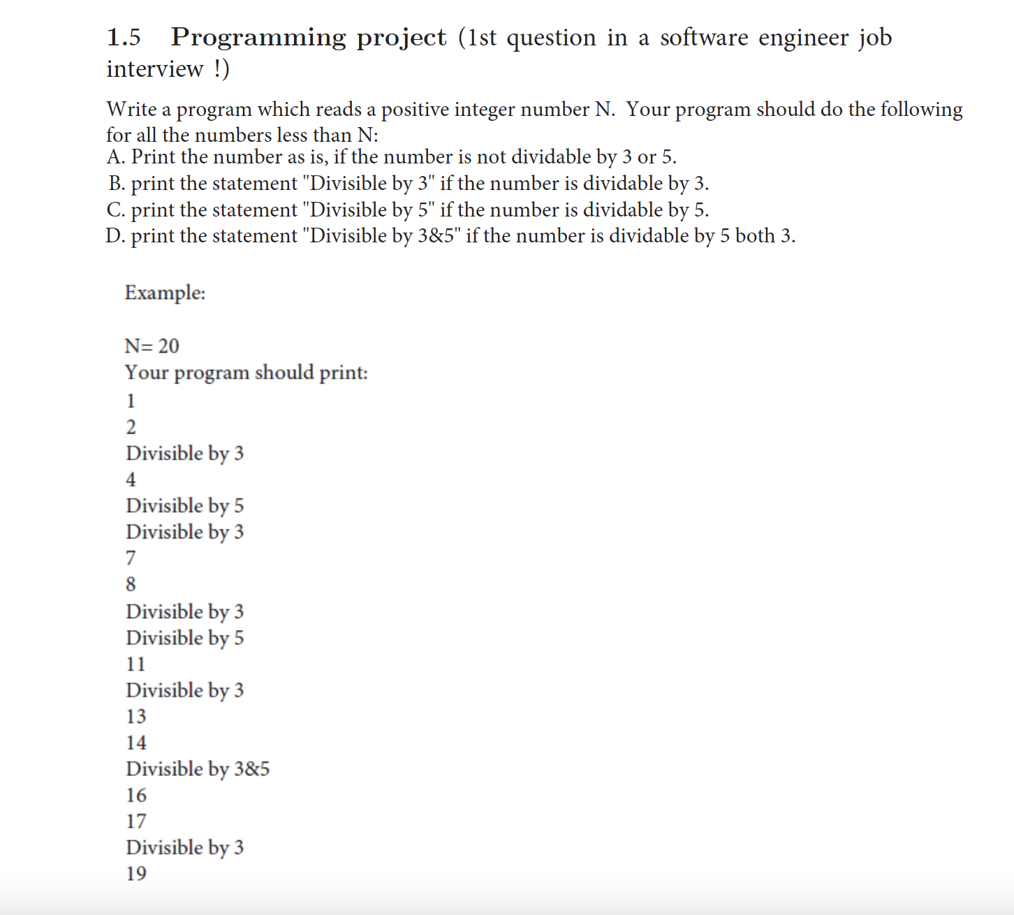 4, project 4 Write a program that reads an integer entered by