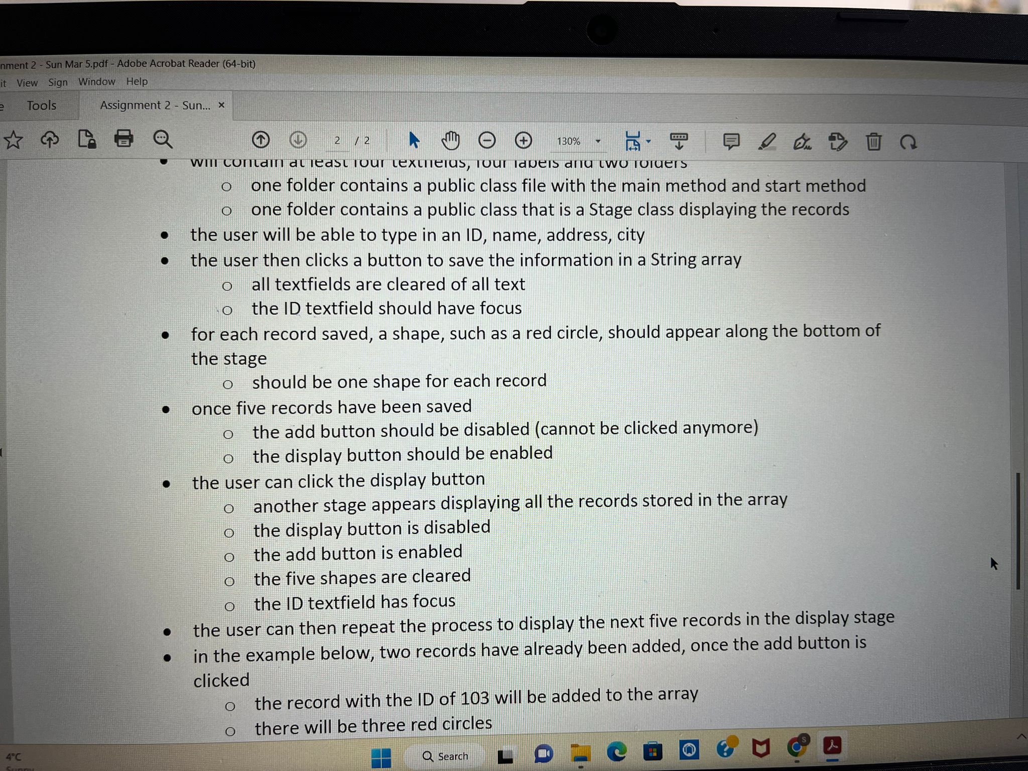 nment 2 - Sun Mar 5.pdf - Adobe Acrobat Reader (64-bit)