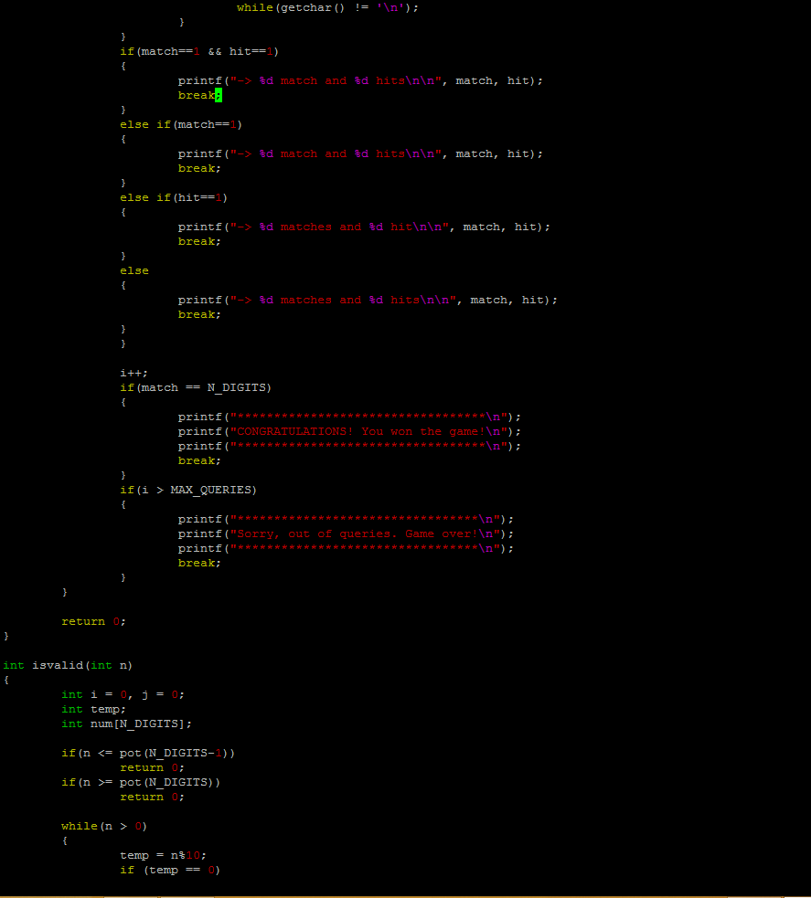 ran my code, but my output doesn't match to my homework's expected