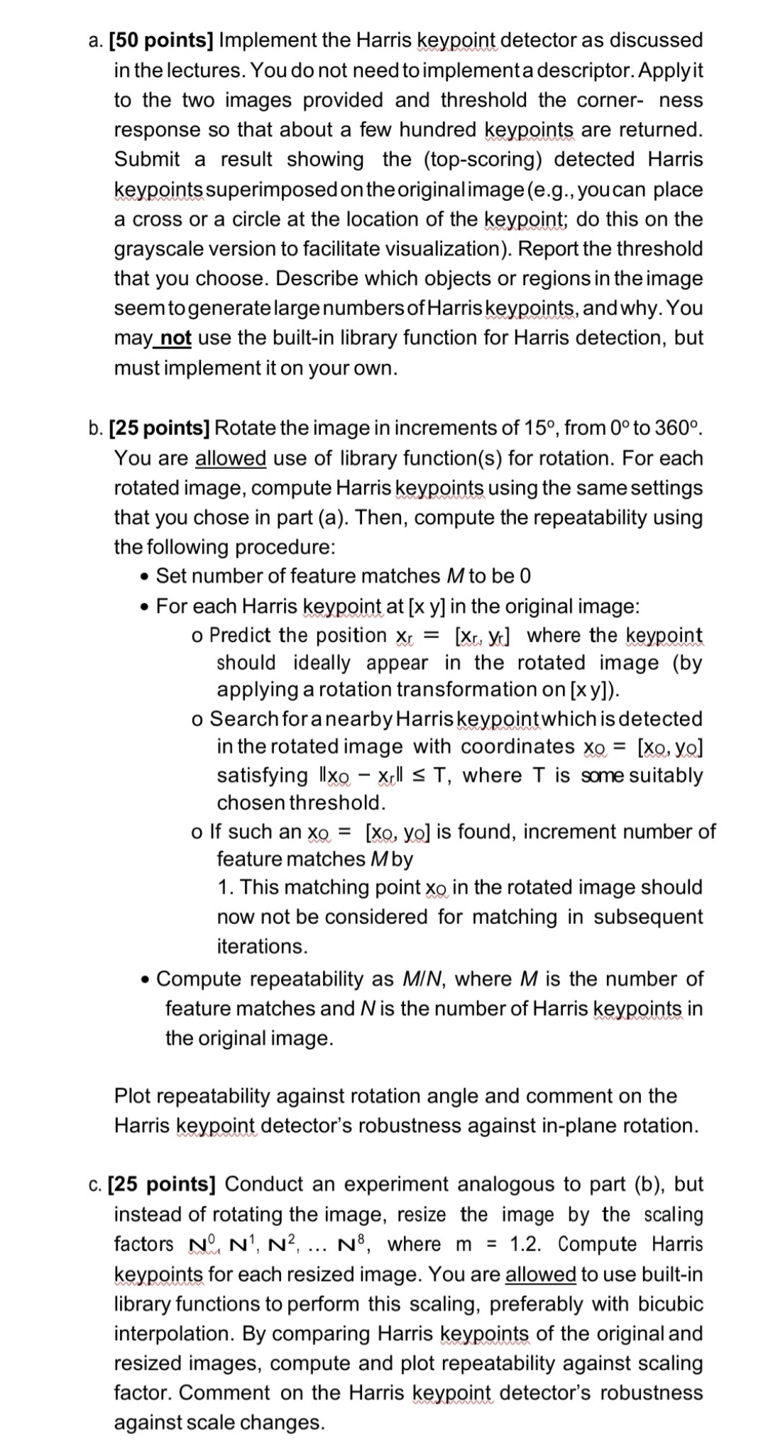 Please provide python code of this question a. [50 points] Implement the