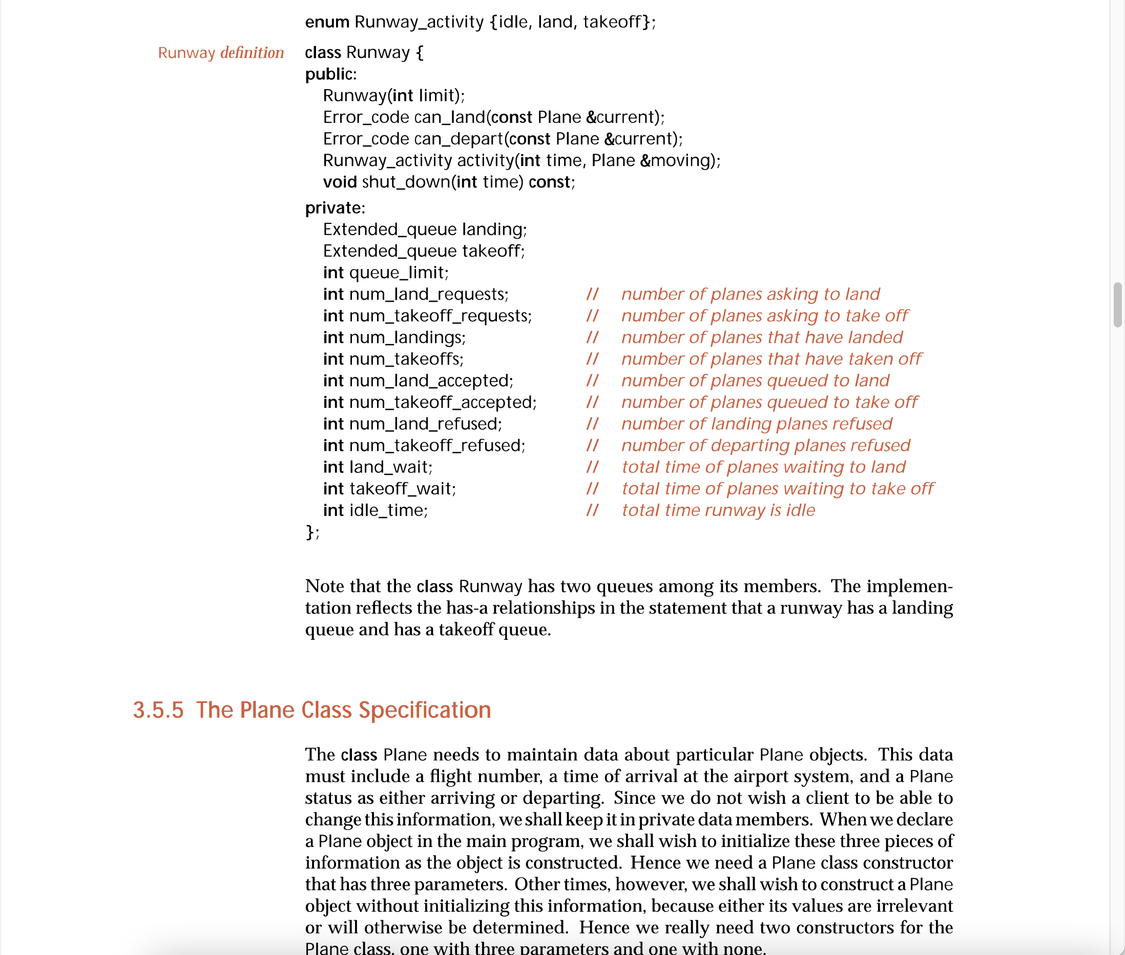 or to take off at random times, so at any given moment