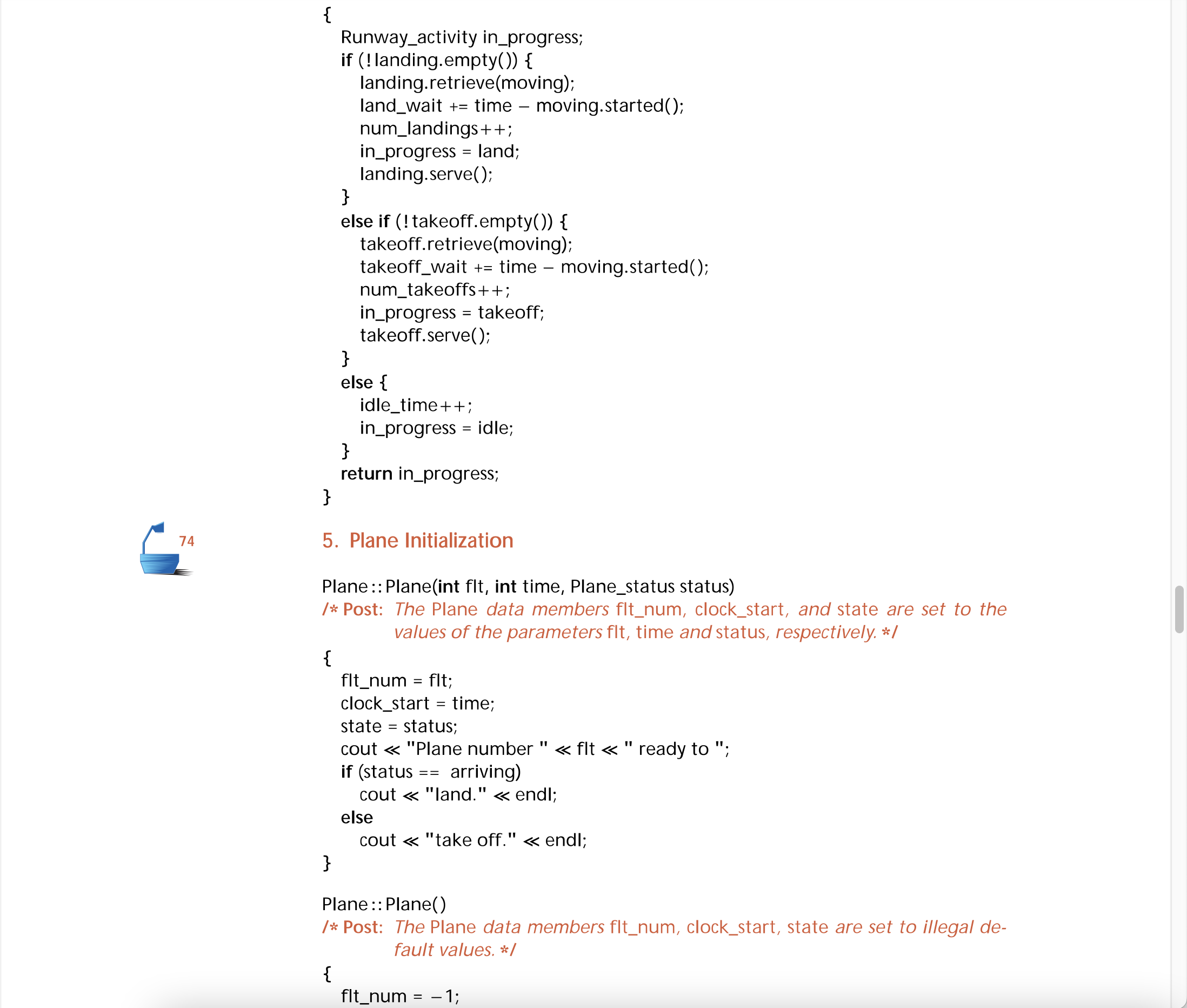 this class in more detail in Section 3.5.3. In our main program,