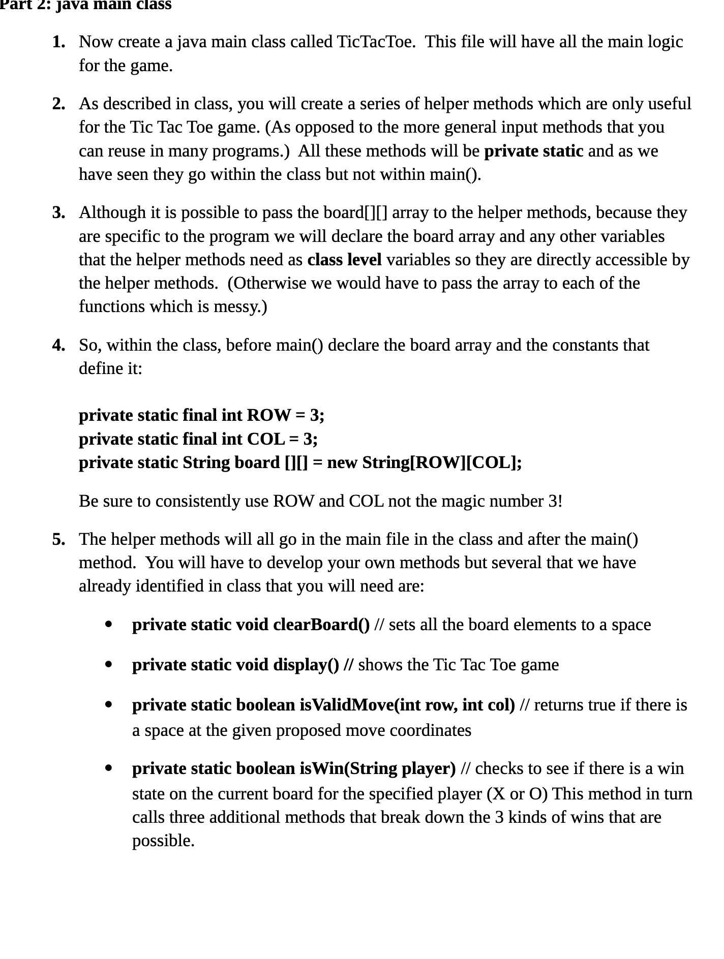 Pal"! Z: Java mam crass 1. Now create a java main