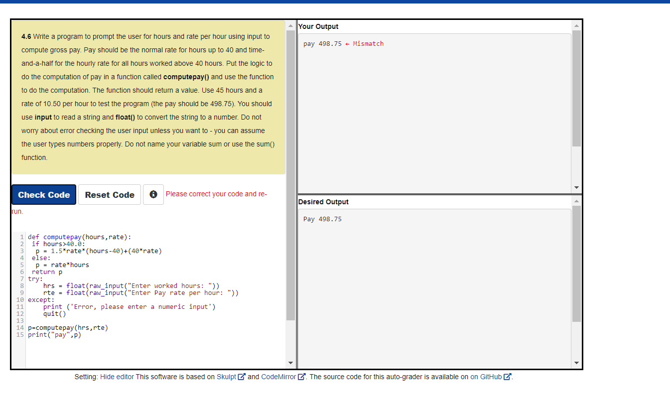 Everyone please help me to solve Assignment 4.6. I can do so