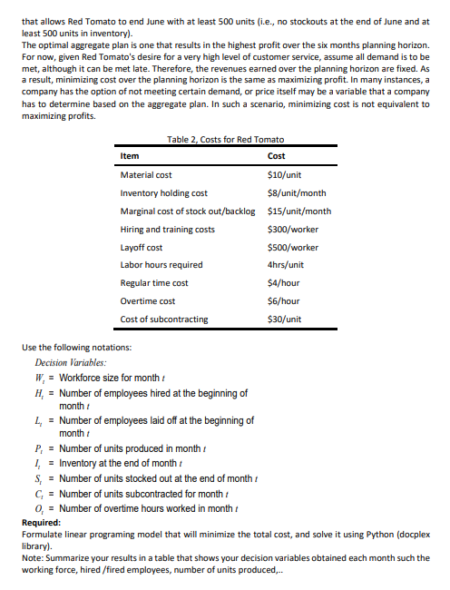 a small manufacturer of gardening equipment with manufacturing facilities in Mexico. Red