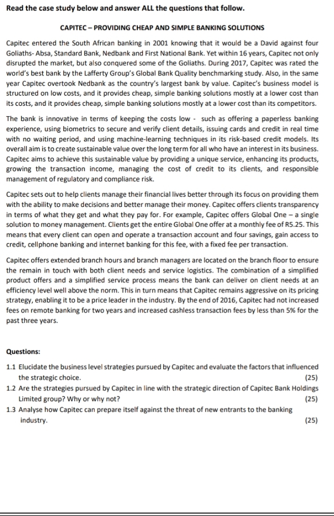 needed ASAP Read the case study below and answer ALL the questions