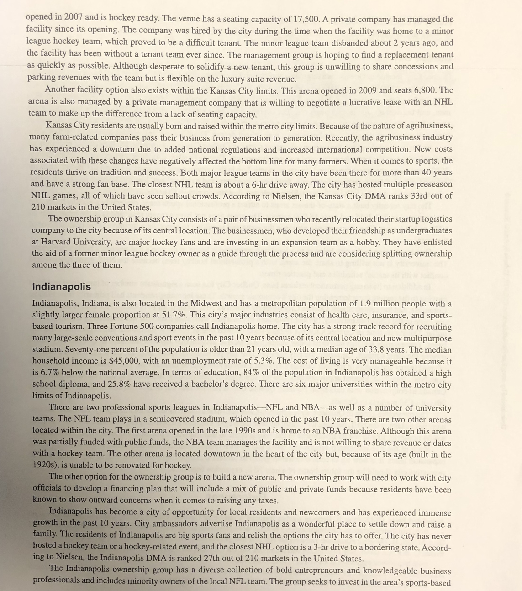 this case? 4. What could be alternatives solutions. Why are the alternatives