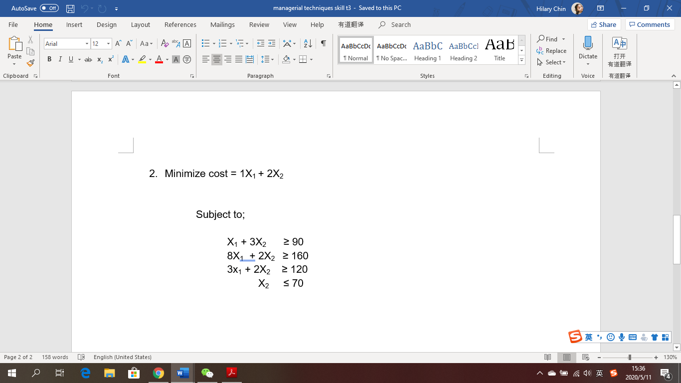Answer the question, step by step solution, don't want excel. AutoSave .