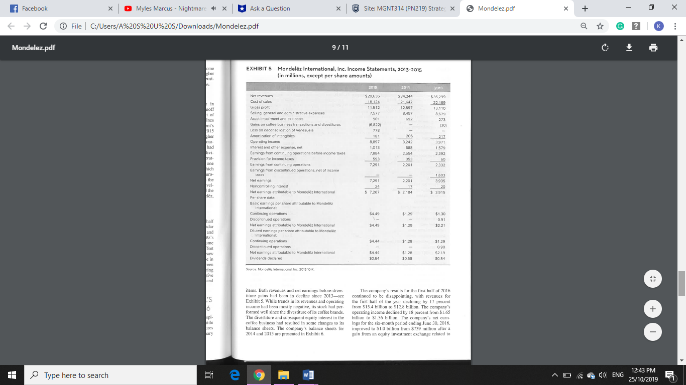 X C @ File | C:/Users/A%205%20U%205/Downloads/Mondelez.pdf G ? K Mondelez.pdf 11 /