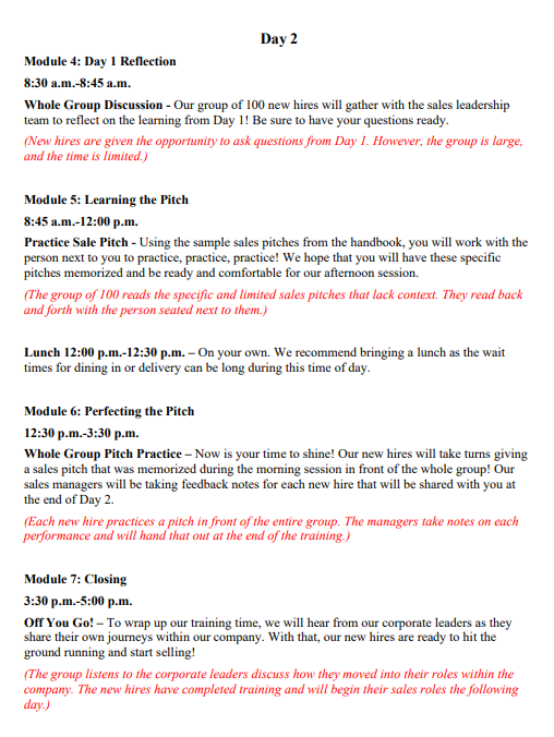 Read the "Learning Scenarios" and complete the "Analyzing Learning Scenarios" template with