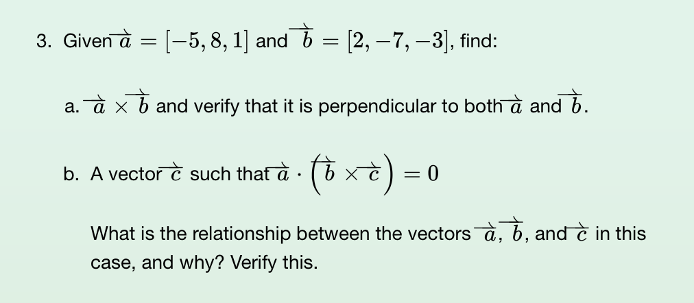 -3, -2), find; a. V I w b. w t v c.