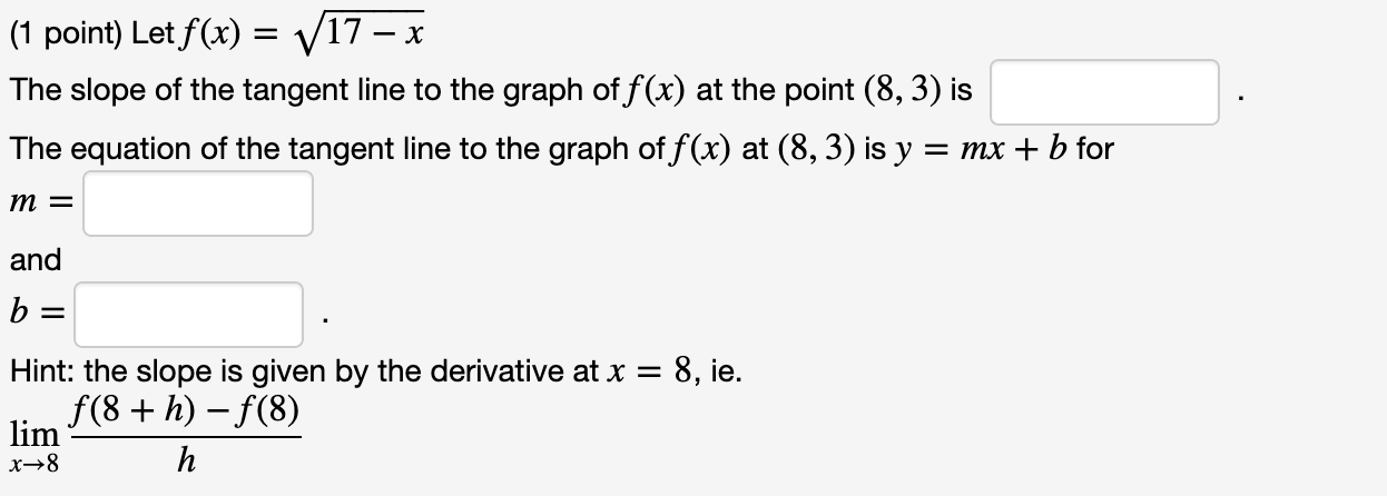 if: (1 point) A function f(x) is said to have a removable
