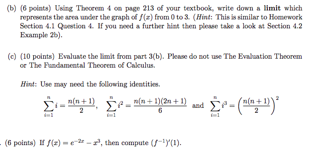 interval [0, 3). (a) (6 points) Evaluate the Riemann sum for this