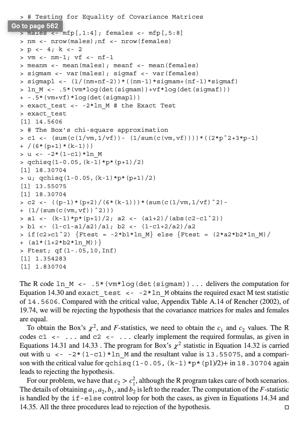 sample problem, we can do the same procedure but with an approximate