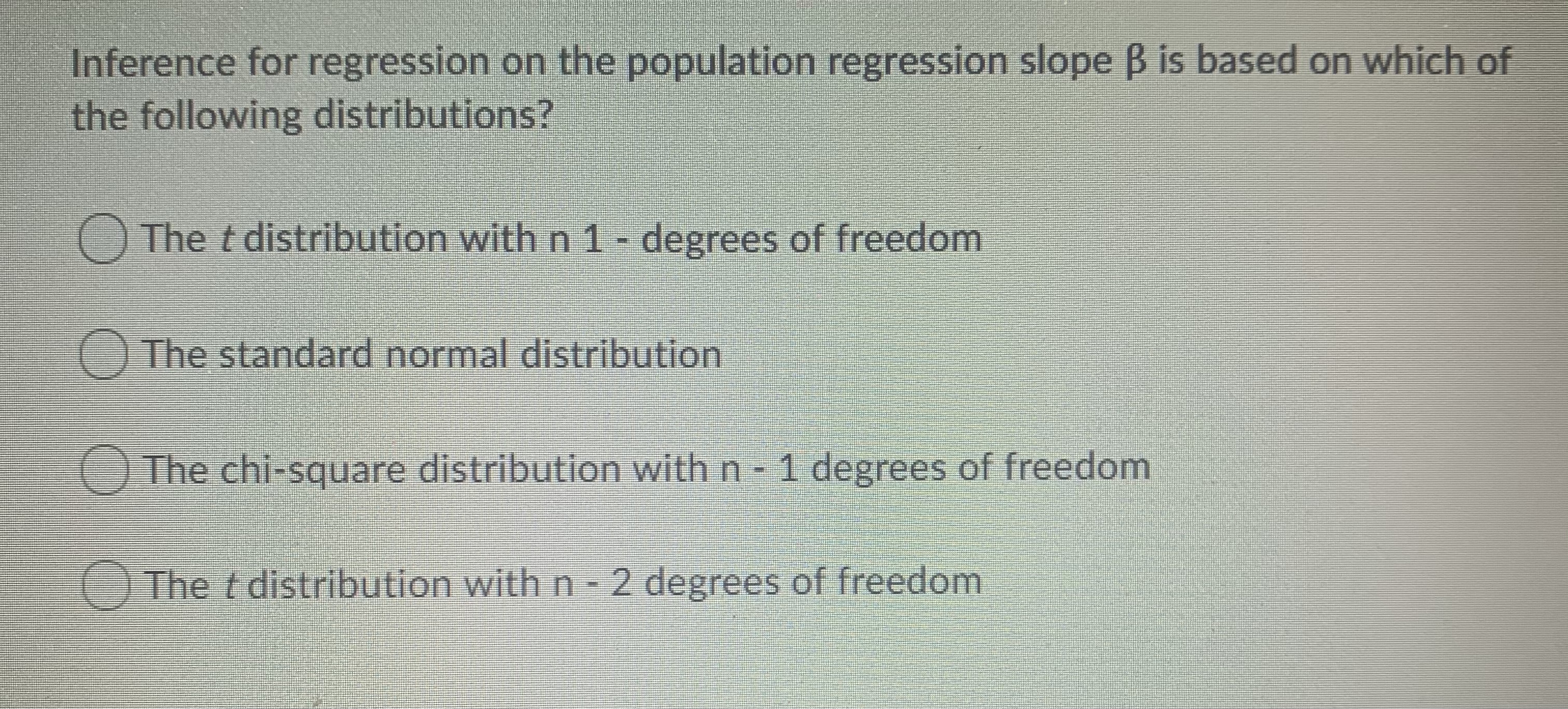 Ap stat 14.02 *No explanation needed a) Inference for regression on the