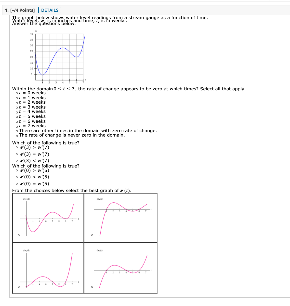 ( 3 ) w'(5) ow'(0) V'(7 ) . V' (3 ) V'(5)