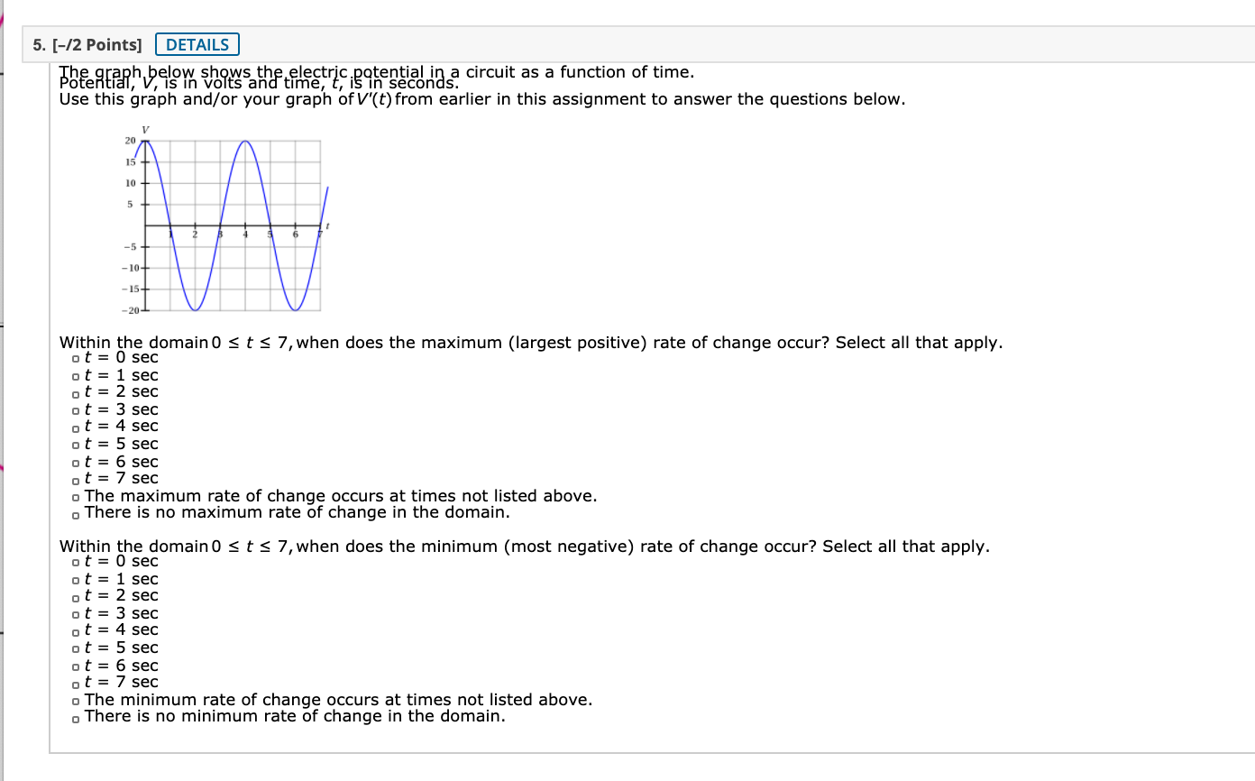 first. Don't guess. MALIA dv/dt dv/dt3. [-/4 Points] DETAILS The function below