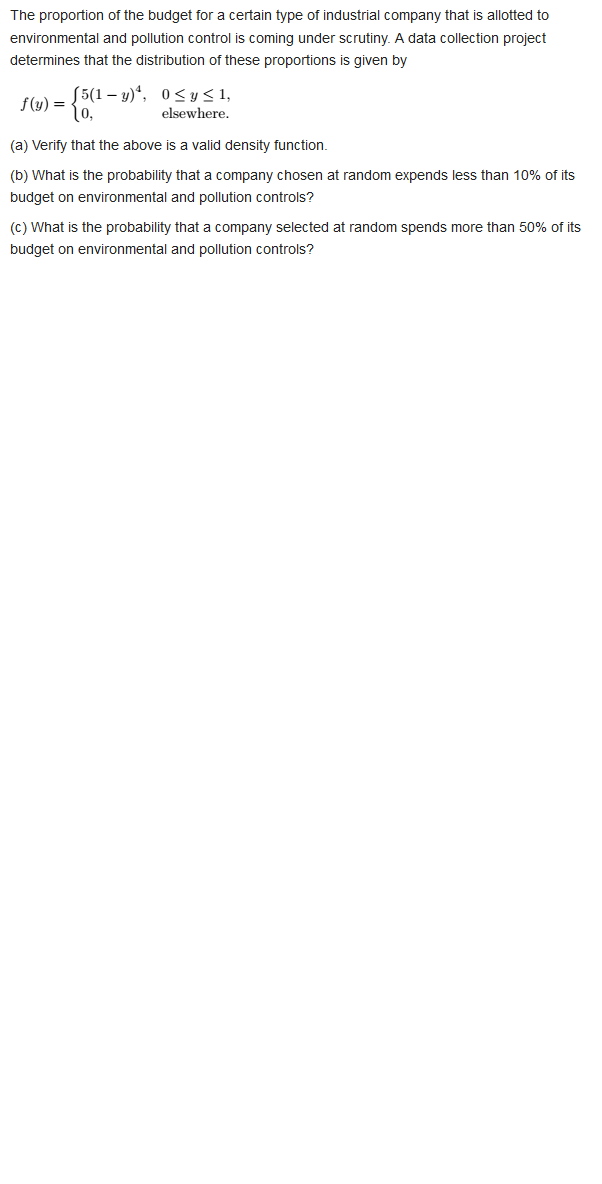 values between x = 1 and x = 3 has a density