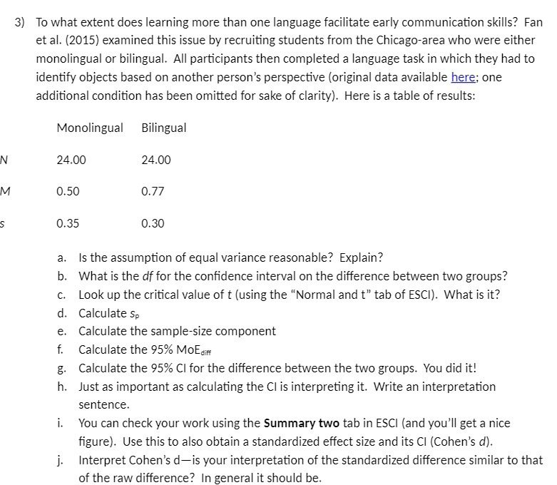  3) To what extent does learning more than one language facilitate