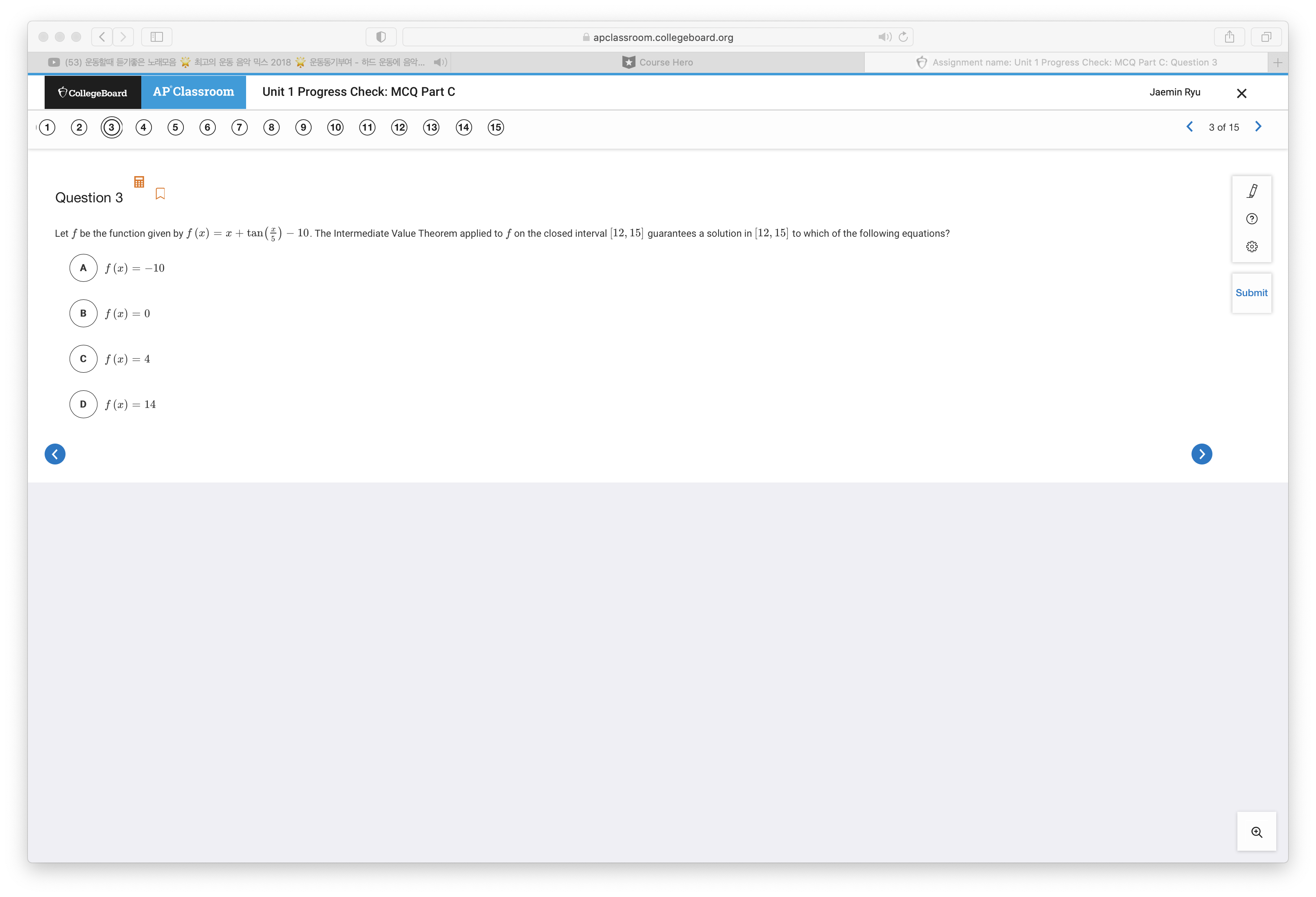 2501 89... )) Course Hero Assignment name: Unit 1 Progress Check: MCQ