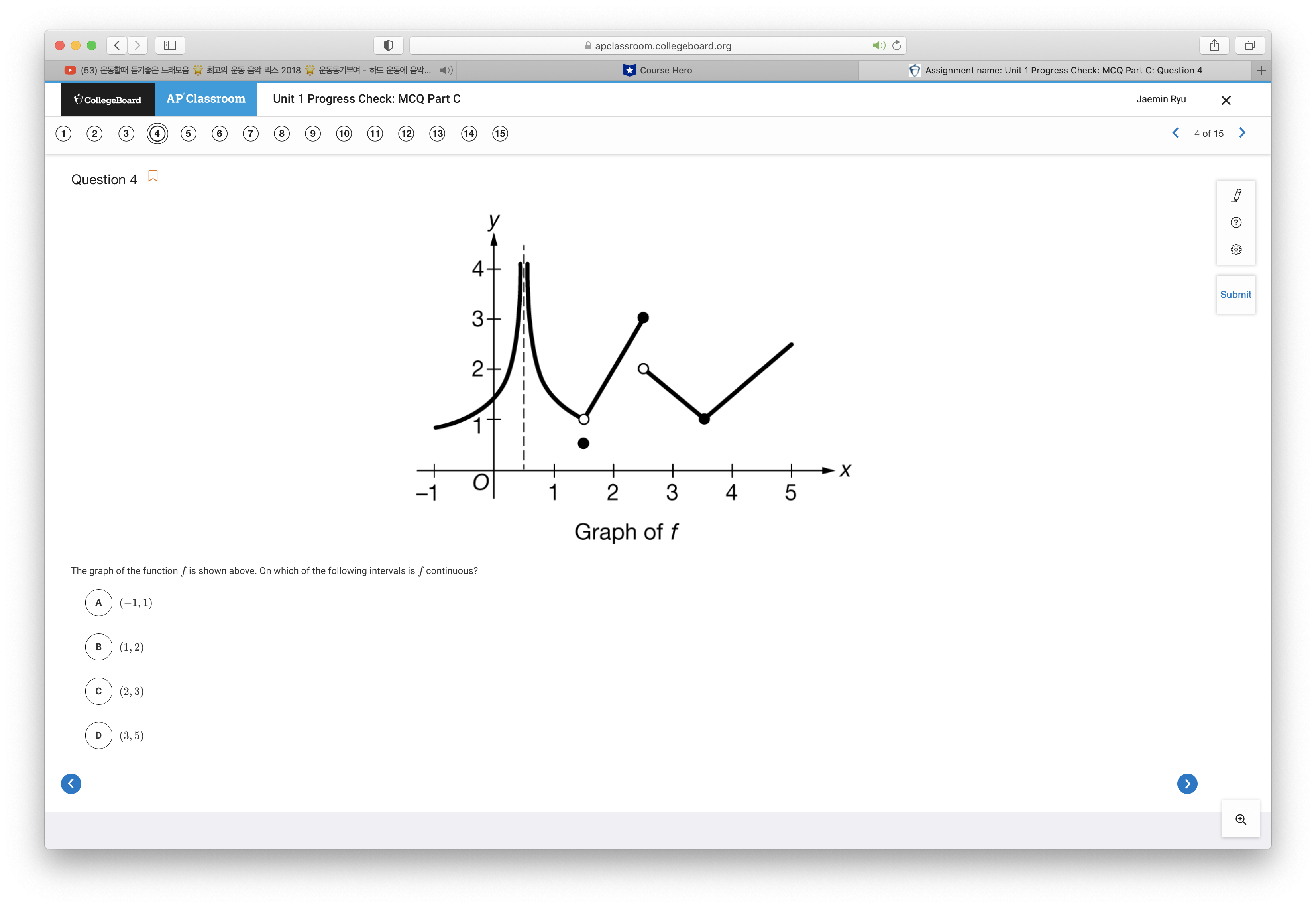 Part C: Question 1 + CollegeBoard AP Classroom Unit 1 Progress Check: