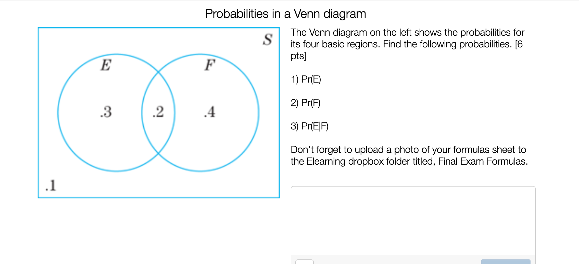 diagram Let S and T be subsets of the universal set U