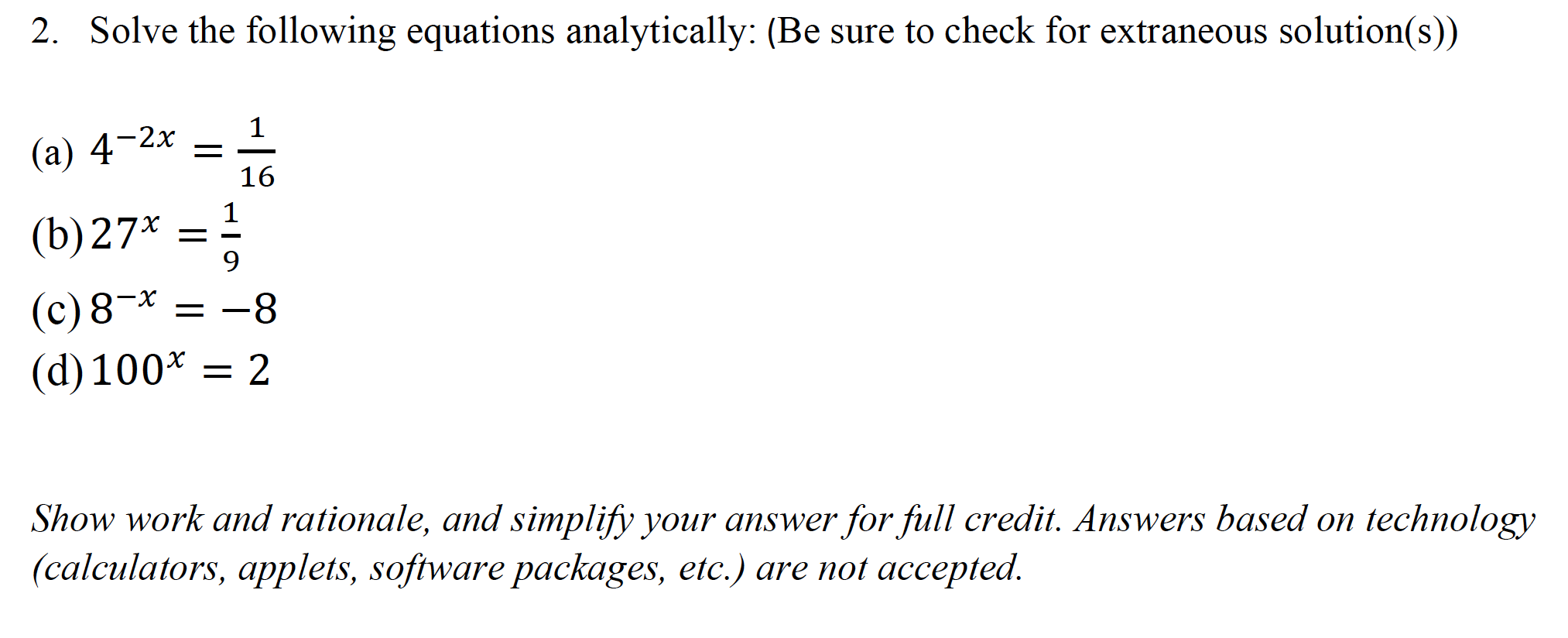 (c) log1(216) (d) log125 (5) Show work and rationale, and simplify your