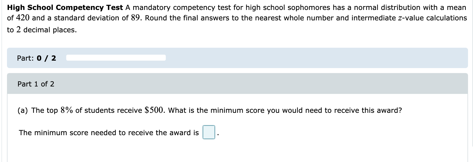  High School Competency Test A mandatory competency test for high school