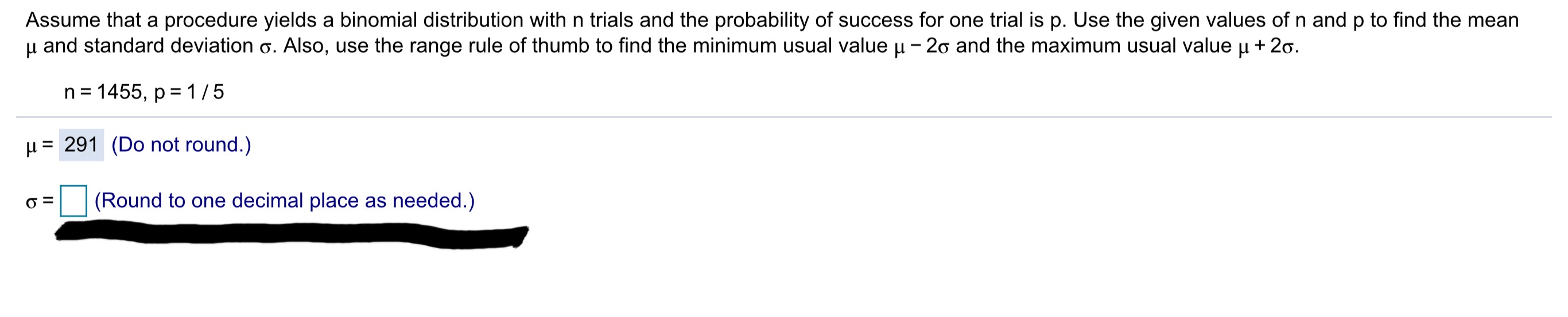 Please solve the following problem and show work as not how