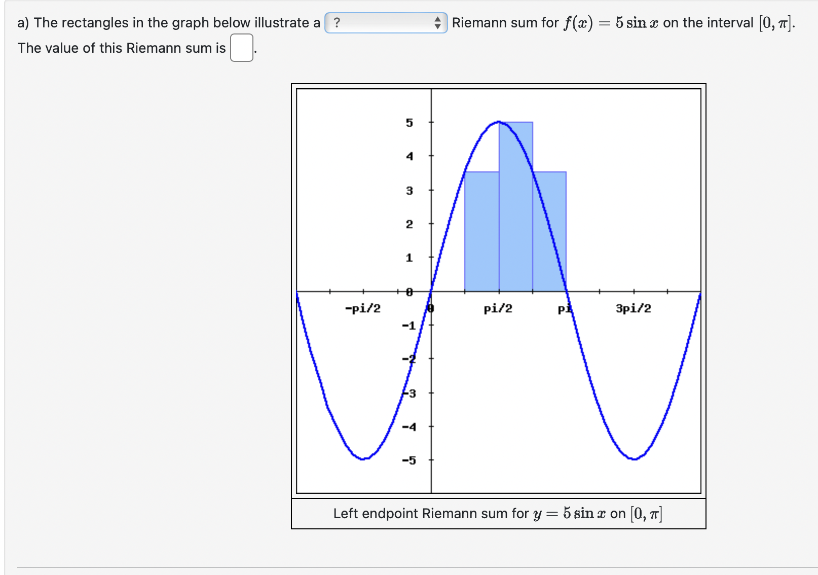 in the graph below illustrate a ??7? + (select a description) Riemann