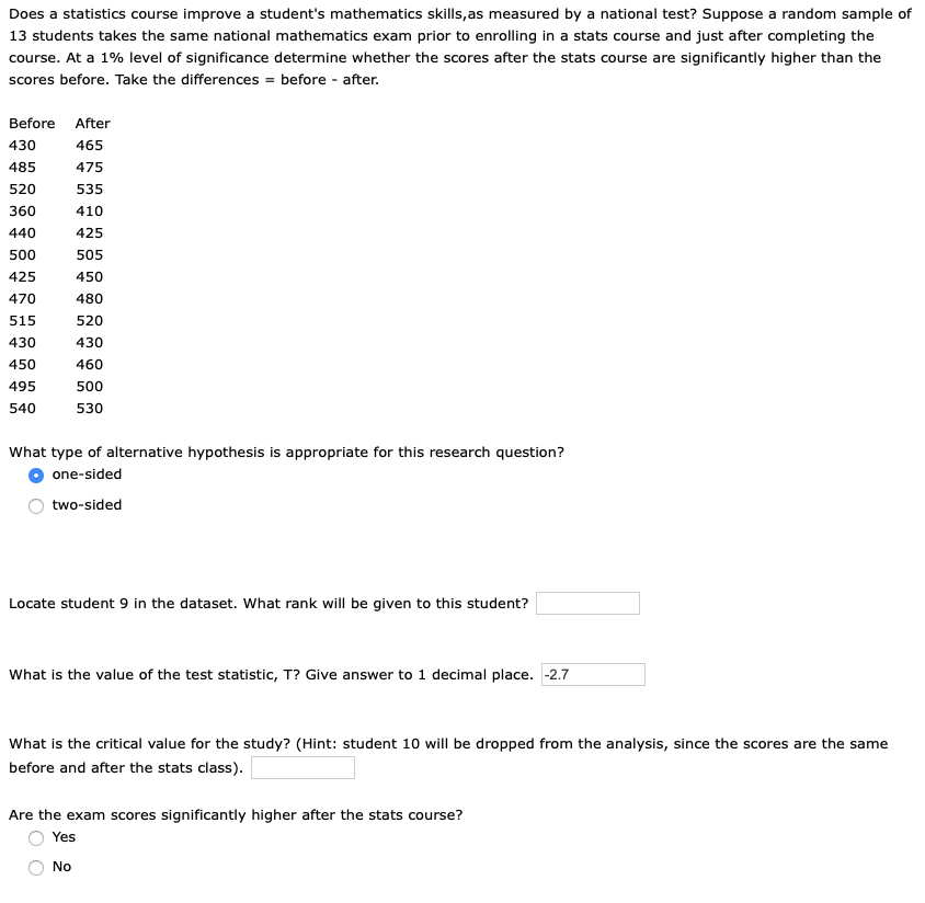 don't understand the concept, please explain thank you Does a statistics course