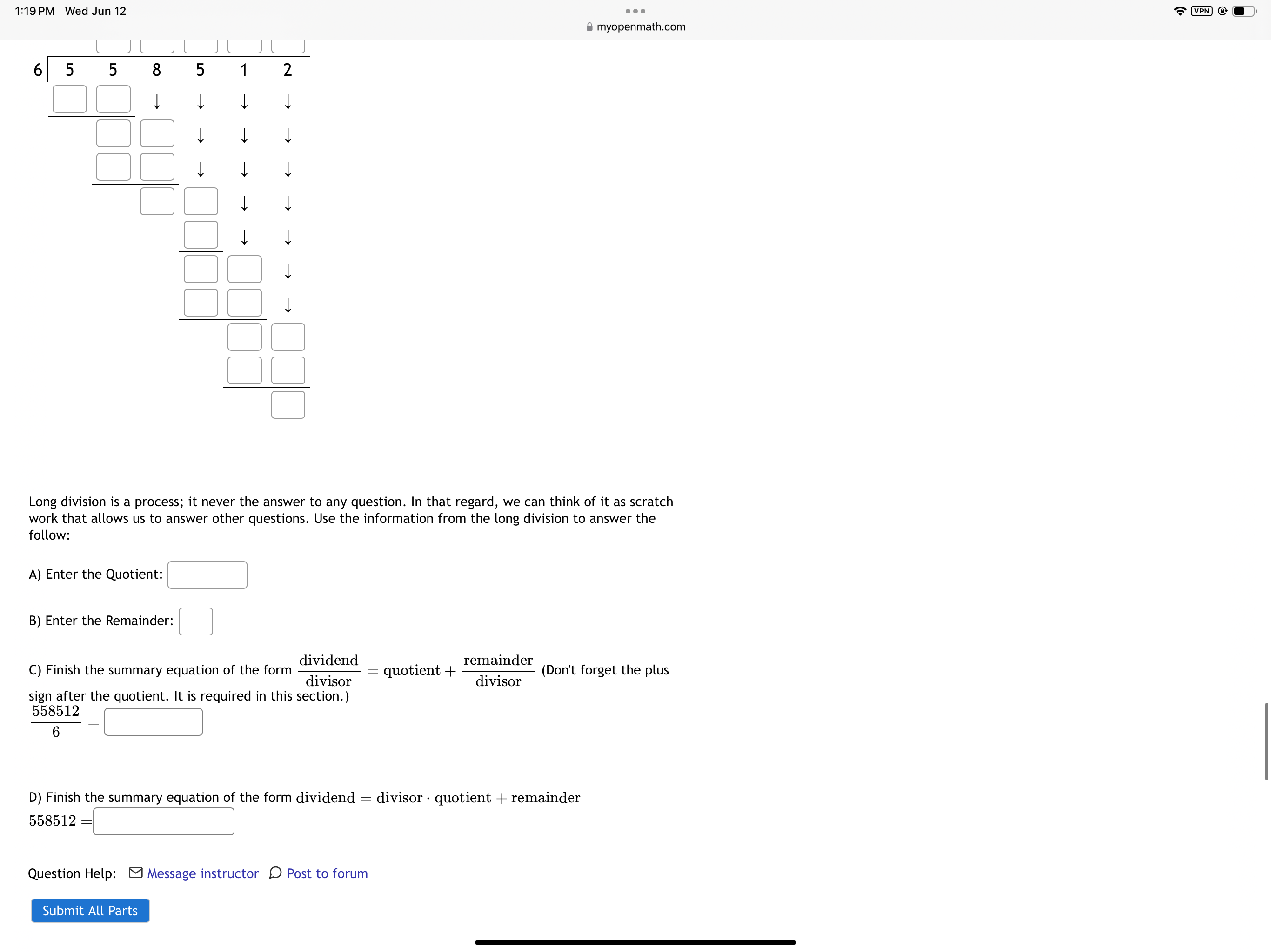 M MyOpenMath x MyOpenMath Dashboard Meine Vertra... ChatGPT BUCSLIUI TICIP. VIutu Message