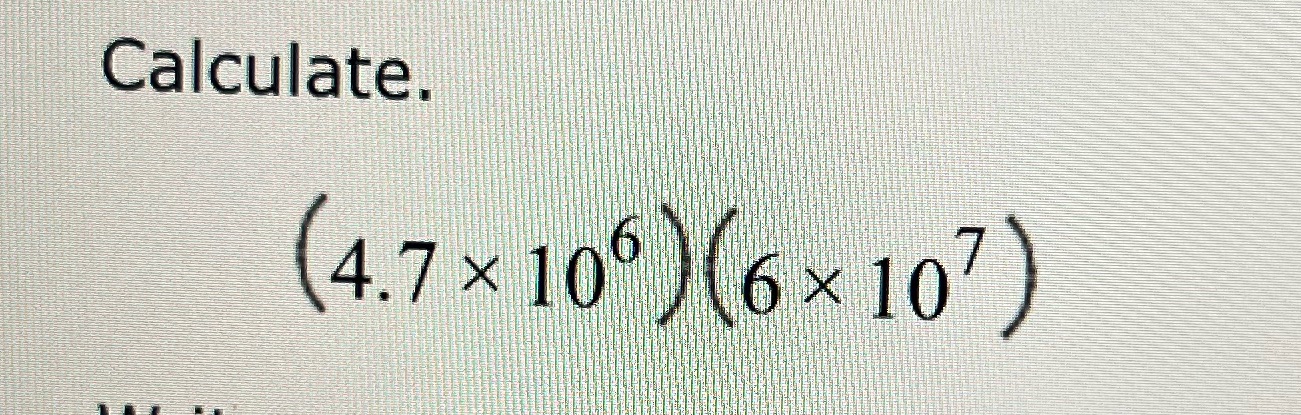 Scientific notation \f