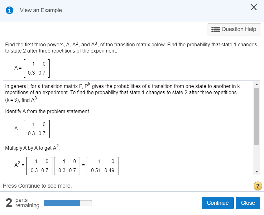 I don't understand how this answer is correct i View an Example