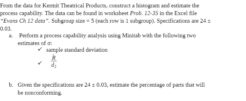  From the data for Kermit Theatrical Products, construct a histogram and