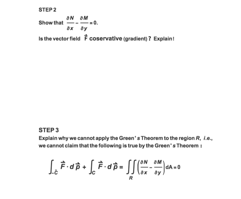 Exercise Problem STEP 2 ON aM Show that -=0. ax ay Is