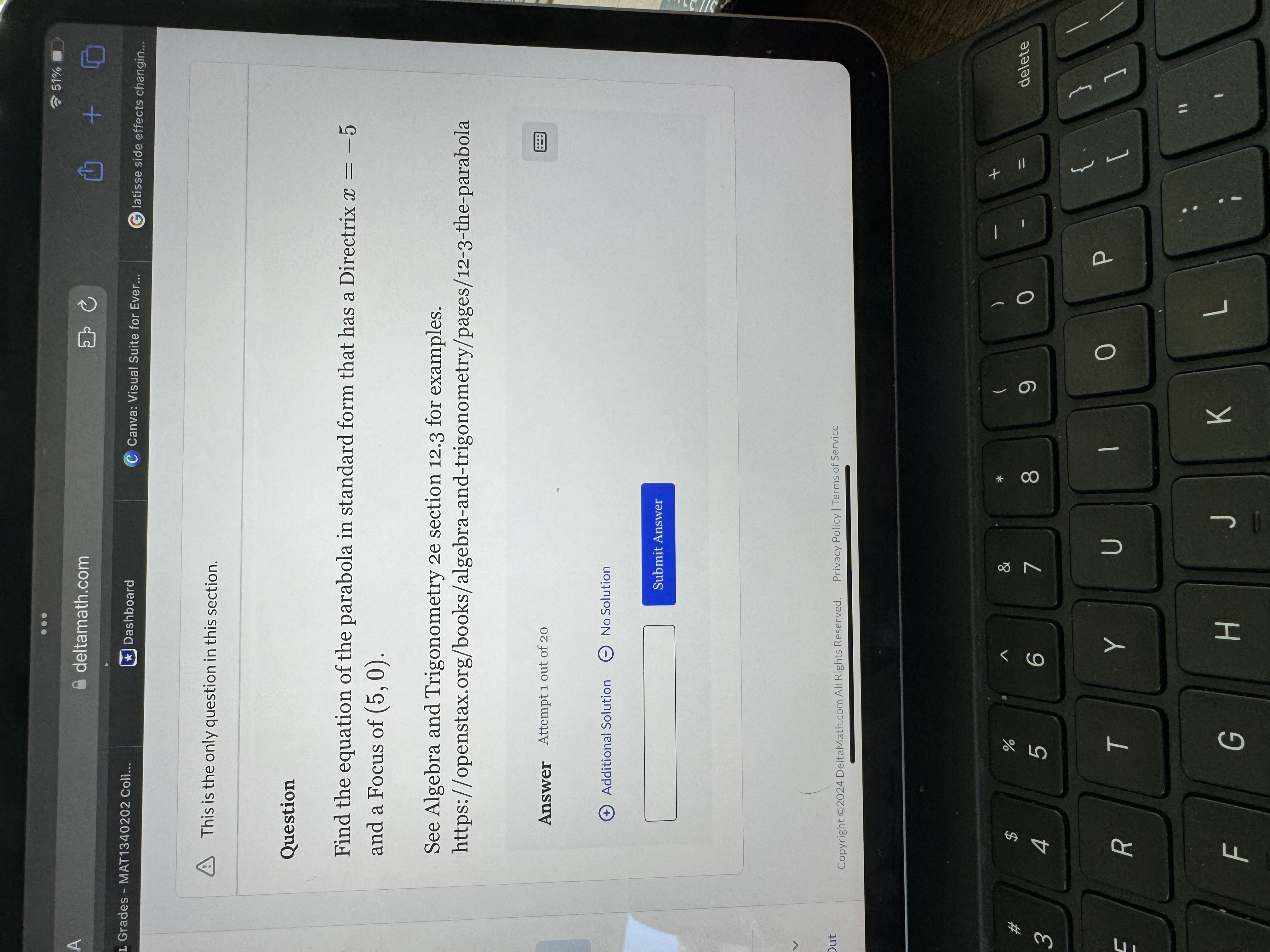 - 2? 12 See Algebra and Trigonometry 2e section 12.3 for examples.
