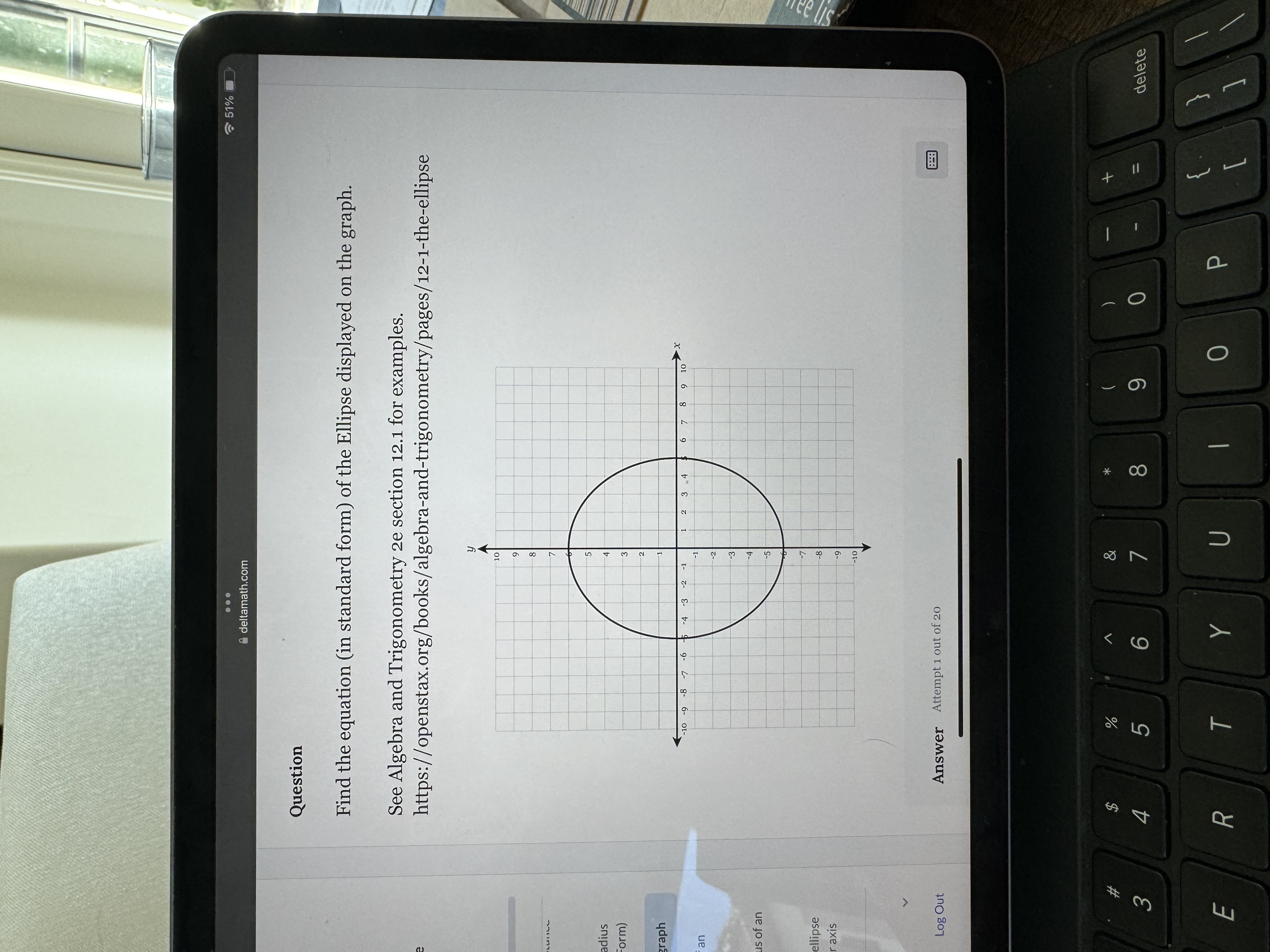 = 16y" See Algebra and Trigonometry 2e section 12.3 for examples. https://openstax.org/books/algebra-and-trigonometry/pages/12-3-the-parabola