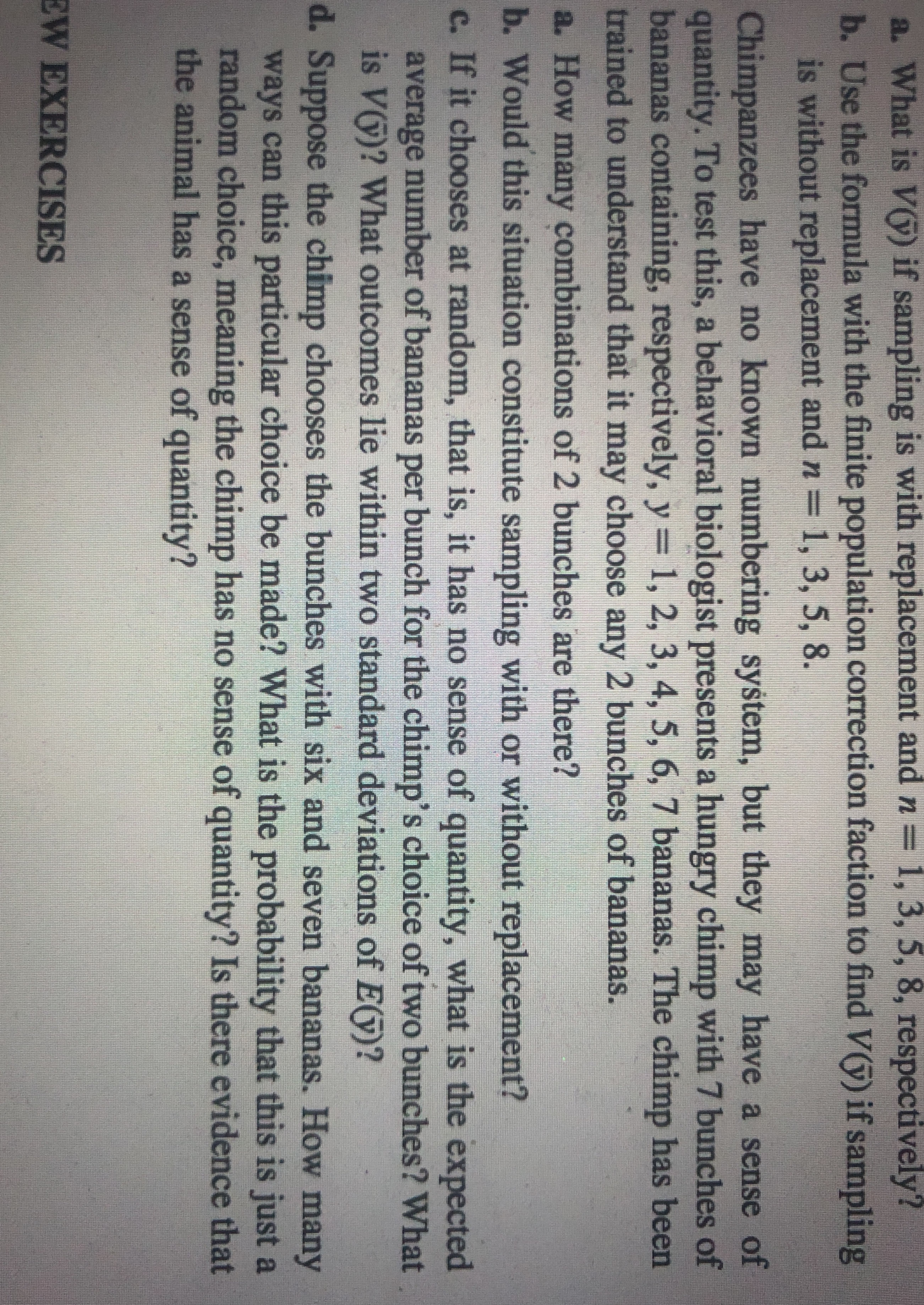Please help me with problem 6.4.2 a. What is V(y) if sampling